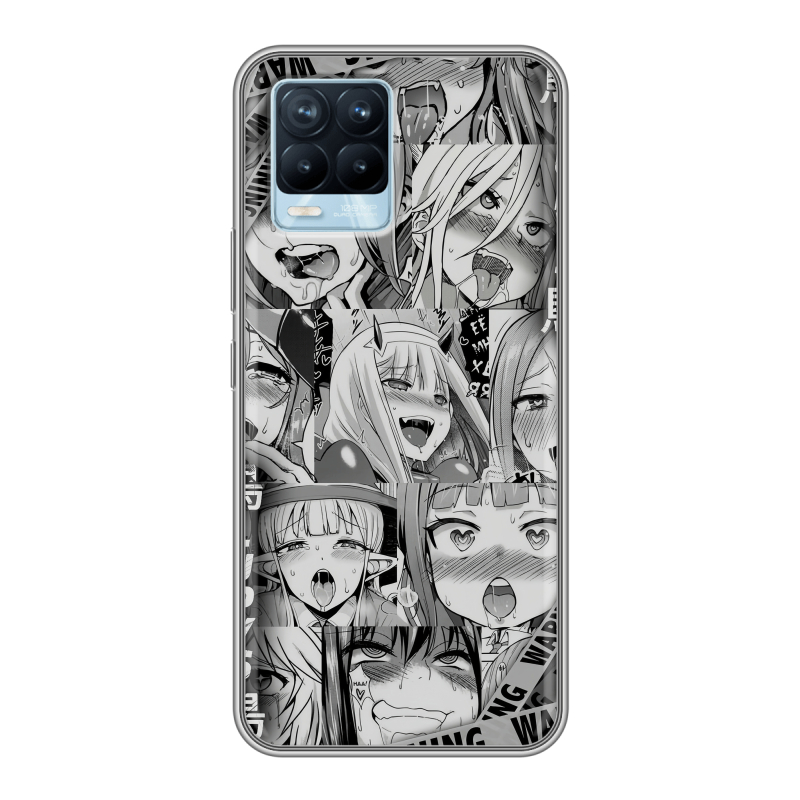 Силиконовый чехол на Realme 8 с принтом Ahegao Ахегао Аниме Силиконовый чехол на Realme 8 с принтом Ahegao Ахегао Аниме
