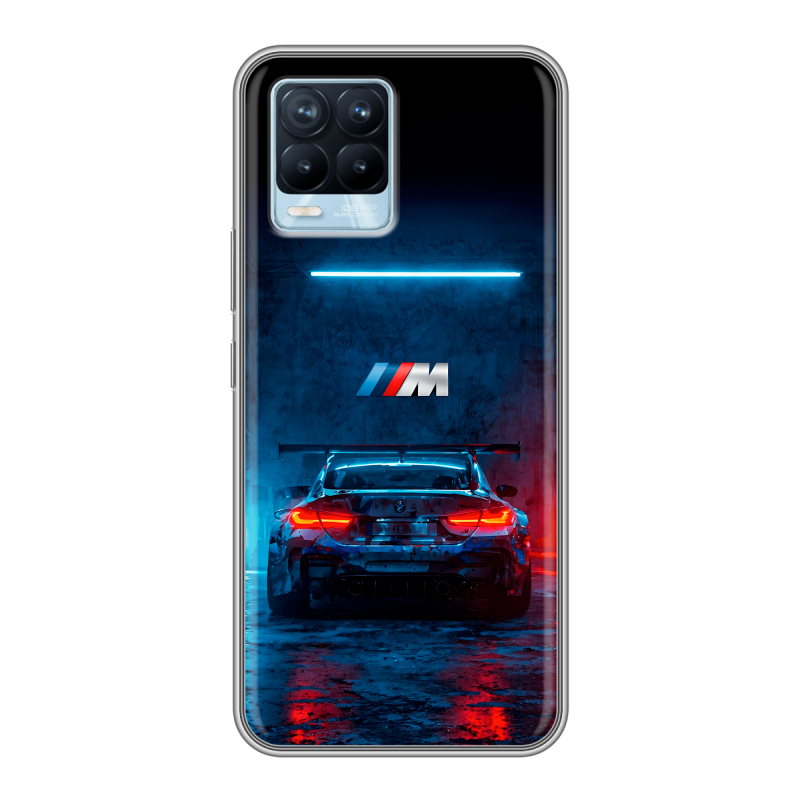 Силиконовый чехол на Realme 8 с принтом BMW БМВ Силиконовый чехол на Realme 8 с принтом BMW БМВ