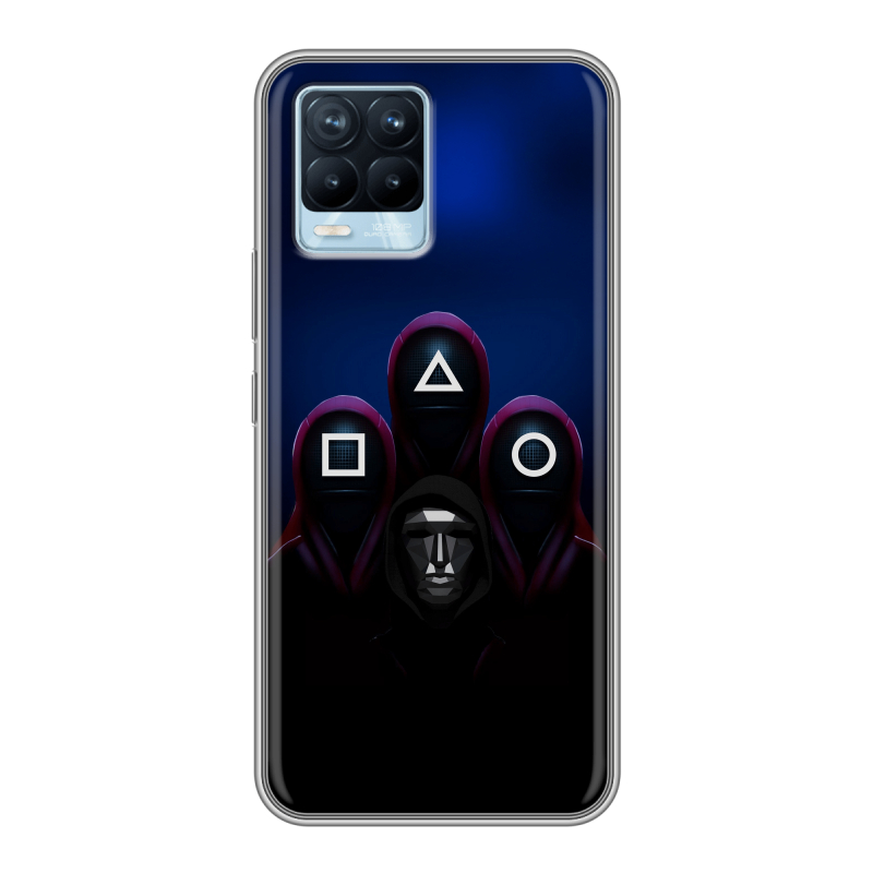 Силиконовый чехол на Realme 8 с принтом Игра Кальмара Силиконовый чехол на Realme 8 с принтом Игра Кальмара