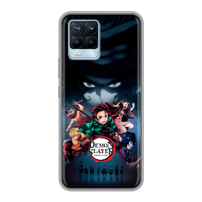Пластиковый чехол на Realme 8 с принтом Demon Slayer Клинок рассекающий демонов Пластиковый чехол на Realme 8 с принтом Demon Slayer Клинок рассекающий демонов