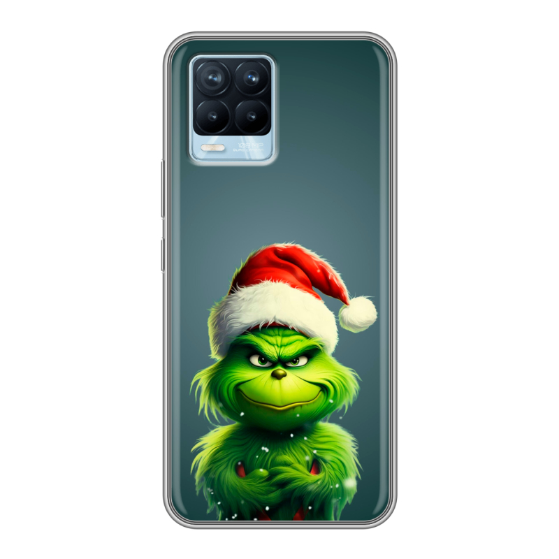 Пластиковый чехол на Realme 8 с принтом Новый год Пластиковый чехол на Realme 8 с принтом Новый год