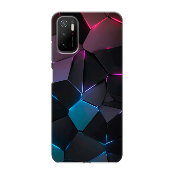 Силиконовый чехол на Xiaomi Poco M3 Pro с принтом Геометрия неона Силиконовый чехол на Xiaomi Poco M3 Pro с принтом Геометрия неона