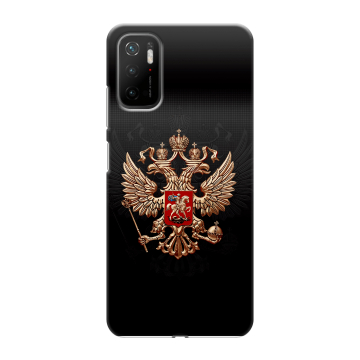 Силиконовый чехол на Xiaomi Poco M3 Pro с принтом Герб России Силиконовый чехол на Xiaomi Poco M3 Pro с принтом Герб России