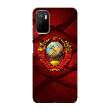 Силиконовый чехол на Xiaomi Poco M3 Pro с принтом Герб СССР Силиконовый чехол на Xiaomi Poco M3 Pro с принтом Герб СССР