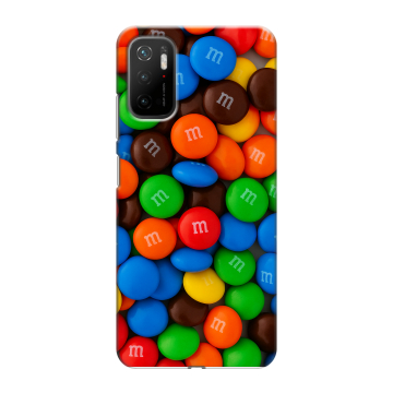 Силиконовый чехол на Xiaomi Poco M3 Pro с принтом Конфеты Силиконовый чехол на Xiaomi Poco M3 Pro с принтом Конфеты