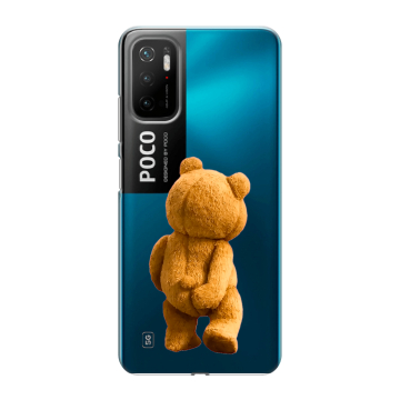 Силиконовый чехол на Xiaomi Poco M3 Pro с принтом Медведь Силиконовый чехол на Xiaomi Poco M3 Pro с принтом Медведь