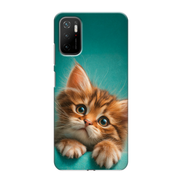 Силиконовый чехол на Xiaomi Poco M3 Pro с принтом котенок Силиконовый чехол на Xiaomi Poco M3 Pro с принтом котенок