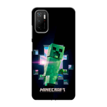 Силиконовый чехол на Xiaomi Poco M3 Pro с принтом Майнкрафт Minecraft