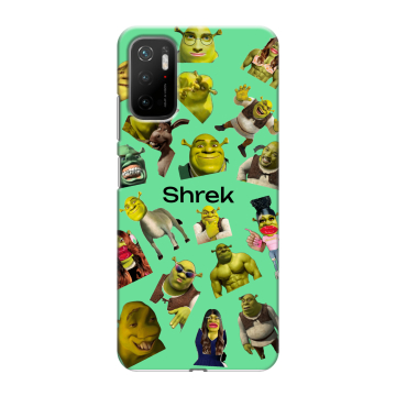 Силиконовый чехол на Xiaomi Poco M3 Pro с принтом Шрек Shrek
