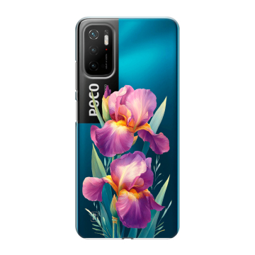 Силиконовый чехол на Xiaomi Poco M3 Pro с принтом Цветы орхидеи