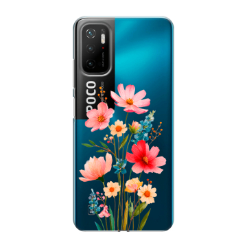 Силиконовый чехол на Xiaomi Poco M3 Pro с принтом Цветы