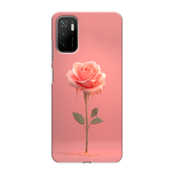 Силиконовый чехол на Xiaomi Poco M3 Pro с принтом Розовая роза