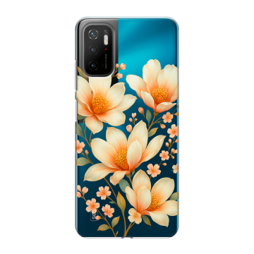 Силиконовый чехол на Xiaomi Poco M3 Pro с принтом Цветы