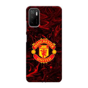 Силиконовый чехол на Xiaomi Poco M3 Pro с принтом Manchester United Силиконовый чехол на Xiaomi Poco M3 Pro с принтом Manchester United