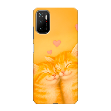 Силиконовый чехол на Xiaomi Poco M3 Pro с принтом Милые котята Силиконовый чехол на Xiaomi Poco M3 Pro с принтом Милые котята