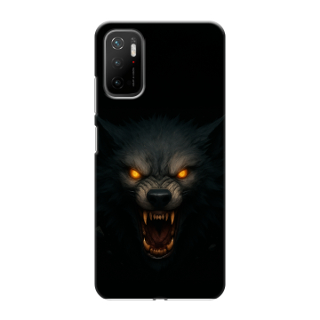 Силиконовый чехол на Xiaomi Poco M3 Pro с принтом Волк Силиконовый чехол на Xiaomi Poco M3 Pro с принтом Волк