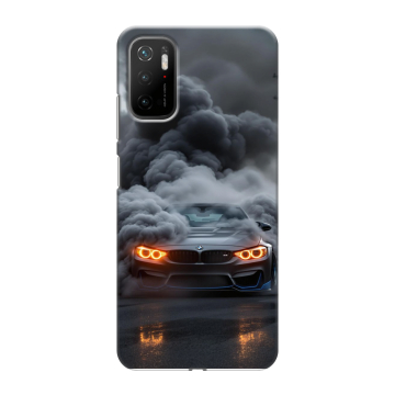 Силиконовый чехол на Xiaomi Poco M3 Pro с принтом BMW БМВ