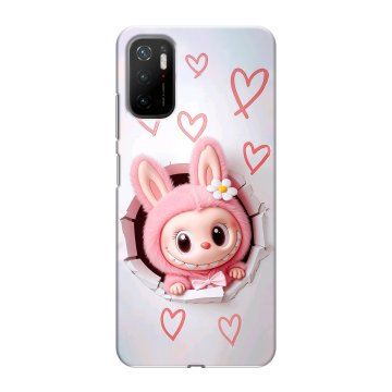 Силиконовый чехол на Xiaomi Poco M3 Pro с принтом Labubu Лабубу Силиконовый чехол на Xiaomi Poco M3 Pro с принтом Labubu Лабубу