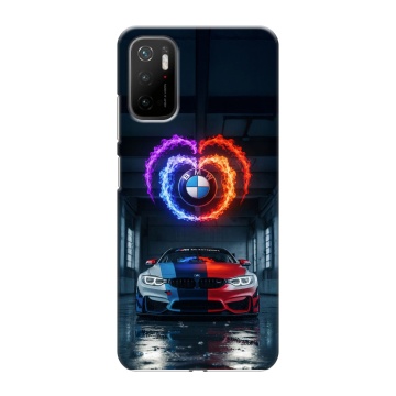 Силиконовый чехол на Xiaomi Poco M3 Pro с принтом BMW БМВ