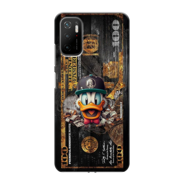 Силиконовый чехол на Xiaomi Poco M3 Pro с принтом Дональд Дак Доллар Силиконовый чехол на Xiaomi Poco M3 Pro с принтом Дональд Дак Доллар
