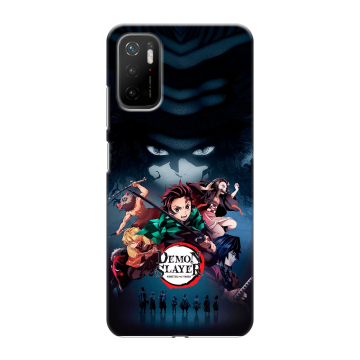 Силиконовый чехол на Xiaomi Poco M3 Pro с принтом Demon Slayer Клинок рассекающий демонов Силиконовый чехол на Xiaomi Poco M3 Pro с принтом Demon Slayer Клинок рассекающий демонов