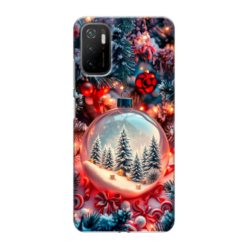 Силиконовый чехол на Xiaomi Poco M3 Pro с принтом Новый год Силиконовый чехол на Xiaomi Poco M3 Pro с принтом Новый год