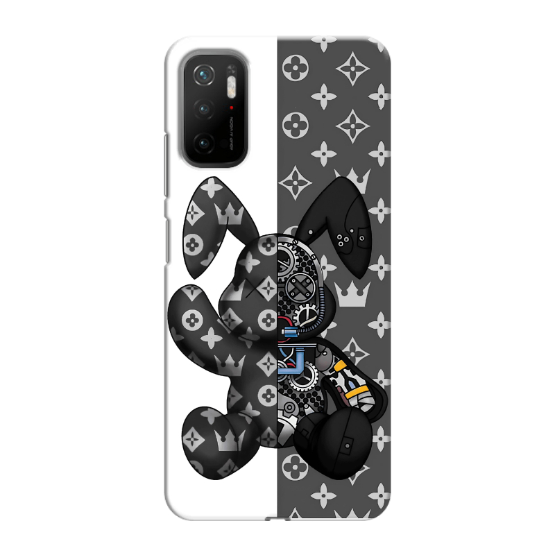 Силиконовый противоударный чехол на Xiaomi Poco M3 Pro с принтом Луи робот Силиконовый противоударный чехол на Xiaomi Poco M3 Pro с принтом Луи робот