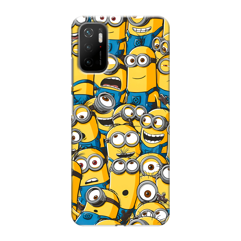 Силиконовый чехол на Xiaomi Poco M3 Pro с принтом Миньоны Силиконовый чехол на Xiaomi Poco M3 Pro с принтом Миньоны