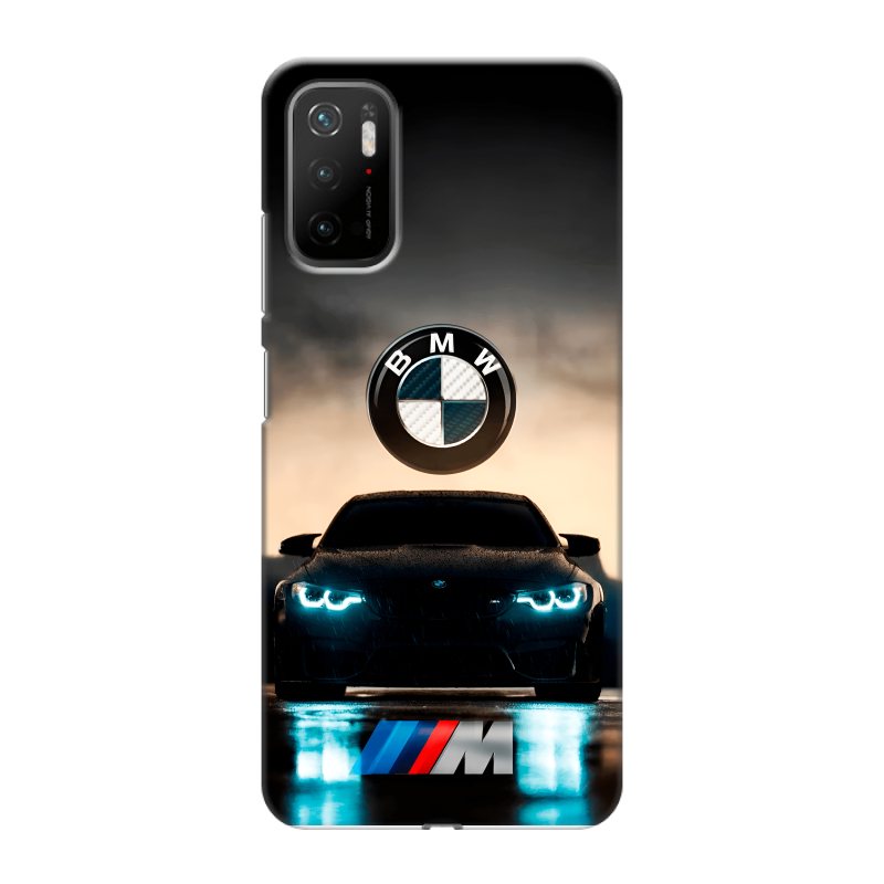 Силиконовый чехол на Xiaomi Poco M3 Pro с принтом БМВ BMW Силиконовый чехол на Xiaomi Poco M3 Pro с принтом БМВ BMW