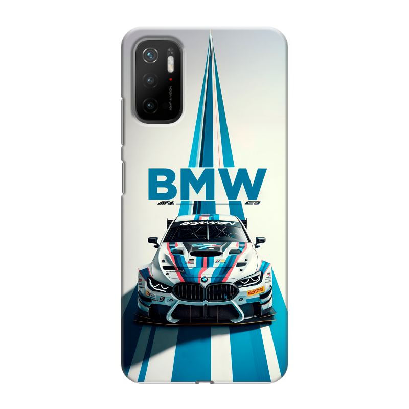 Силиконовый чехол на Xiaomi Poco M3 Pro с принтом БМВ BMW Силиконовый чехол на Xiaomi Poco M3 Pro с принтом БМВ BMW