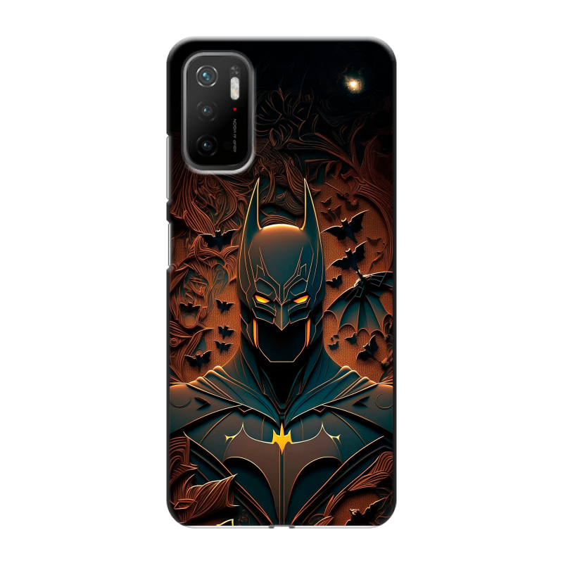 Силиконовый чехол на Xiaomi Poco M3 Pro с принтом Batman Бэтмен Силиконовый чехол на Xiaomi Poco M3 Pro с принтом Batman Бэтмен