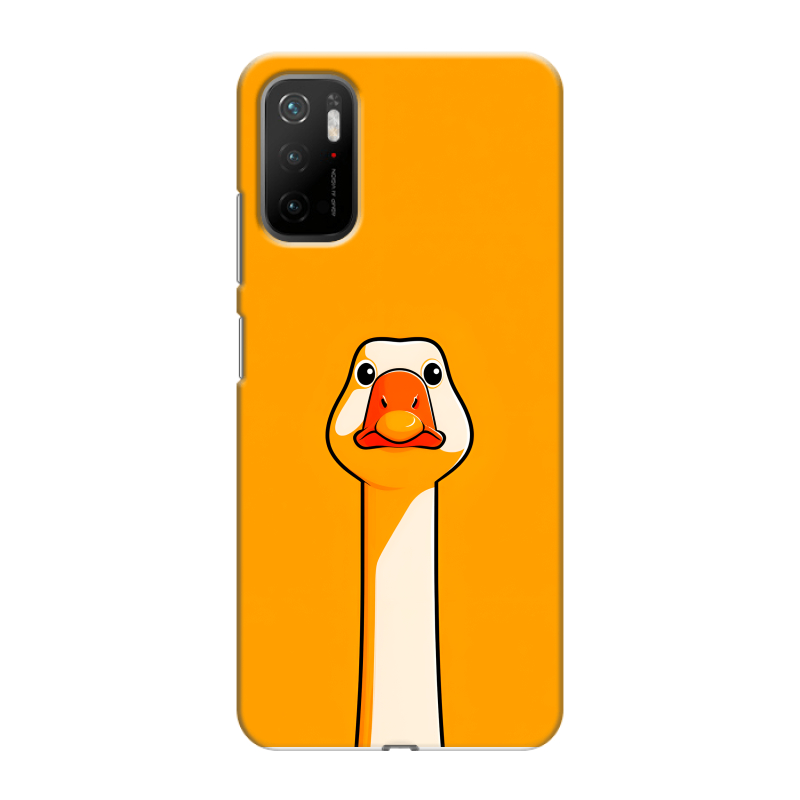Силиконовый противоударный чехол на Xiaomi Poco M3 Pro с принтом Смешная утка Силиконовый противоударный чехол на Xiaomi Poco M3 Pro с принтом Смешная утка