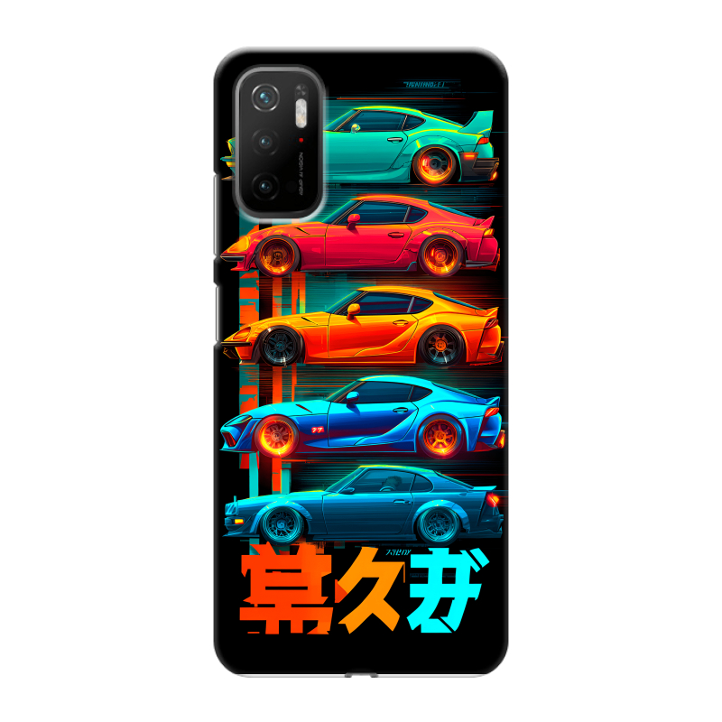 Силиконовый чехол на Xiaomi Poco M3 Pro с принтом машины тачки Силиконовый чехол на Xiaomi Poco M3 Pro с принтом машины тачки