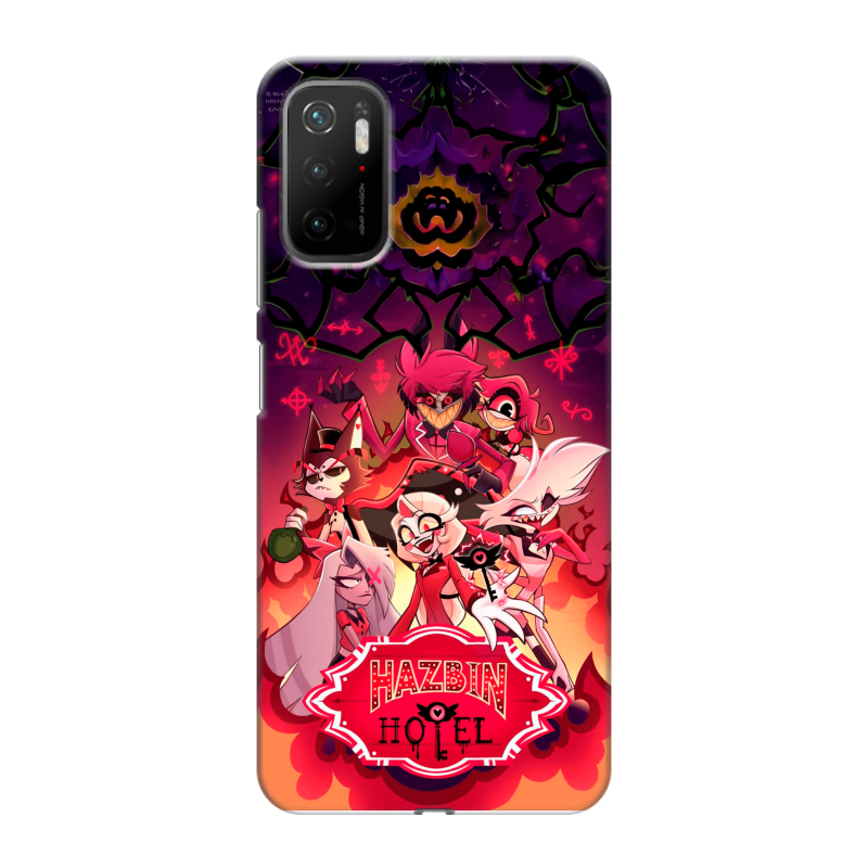 Силиконовый противоударный чехол на Xiaomi Poco M3 Pro с принтом Hazbin Hotel Отель Хазбин Силиконовый противоударный чехол на Xiaomi Poco M3 Pro с принтом Hazbin Hotel Отель Хазбин