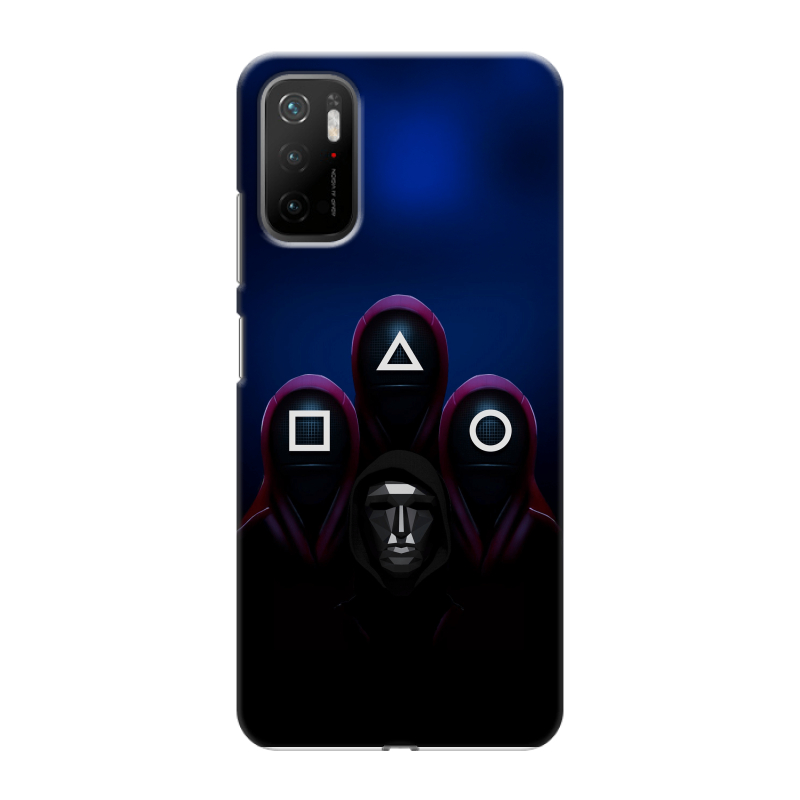 Силиконовый противоударный чехол на Xiaomi Poco M3 Pro с принтом Игра Кальмара Силиконовый противоударный чехол на Xiaomi Poco M3 Pro с принтом Игра Кальмара