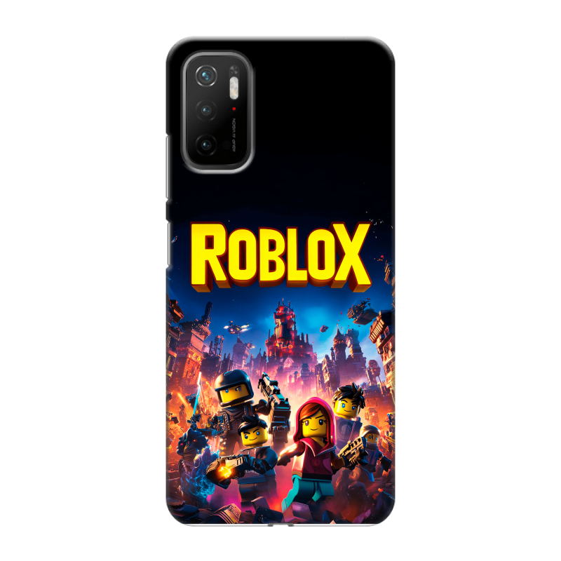 Силиконовый чехол на Xiaomi Poco M3 Pro с принтом Roblox Роблокс Силиконовый чехол на Xiaomi Poco M3 Pro с принтом Roblox Роблокс