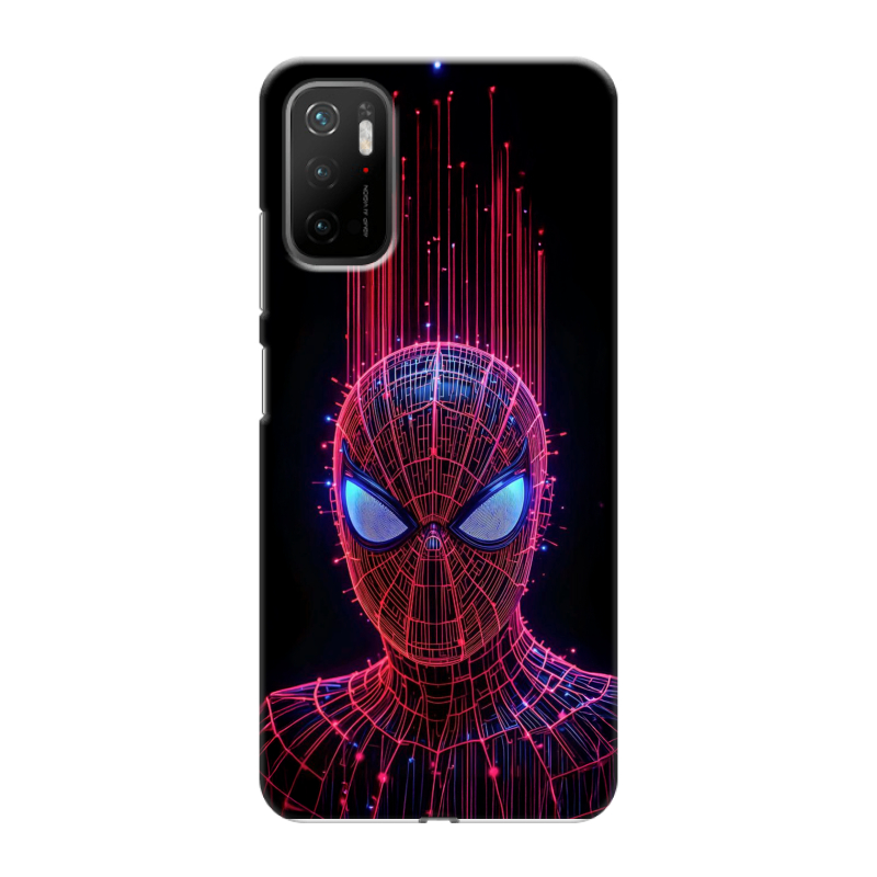 Силиконовый противоударный чехол на Xiaomi Poco M3 Pro с принтом Spiderman Человек паук Силиконовый противоударный чехол на Xiaomi Poco M3 Pro с принтом Spiderman Человек паук