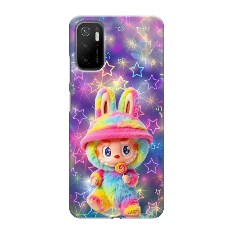 Силиконовый чехол на Xiaomi Poco M3 Pro с принтом Labubu Лабубу Силиконовый чехол на Xiaomi Poco M3 Pro с принтом Labubu Лабубу