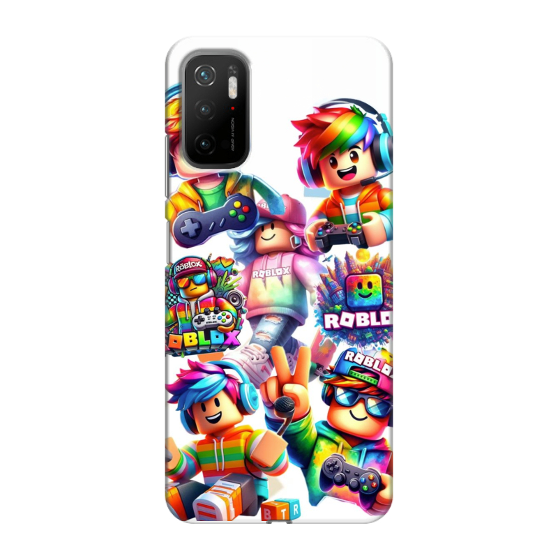 Силиконовый чехол на Xiaomi Poco M3 Pro с принтом Roblox Роблокс Силиконовый чехол на Xiaomi Poco M3 Pro с принтом Roblox Роблокс