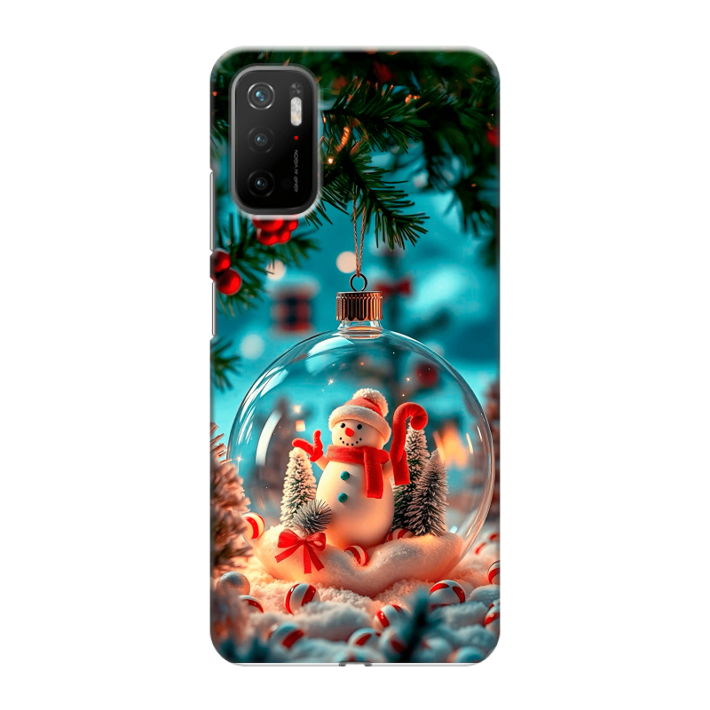 Силиконовый чехол на Xiaomi Poco M3 Pro с принтом Новый год Силиконовый чехол на Xiaomi Poco M3 Pro с принтом Новый год