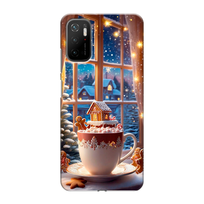 Силиконовый чехол на Xiaomi Poco M3 Pro с принтом Новый год Силиконовый чехол на Xiaomi Poco M3 Pro с принтом Новый год