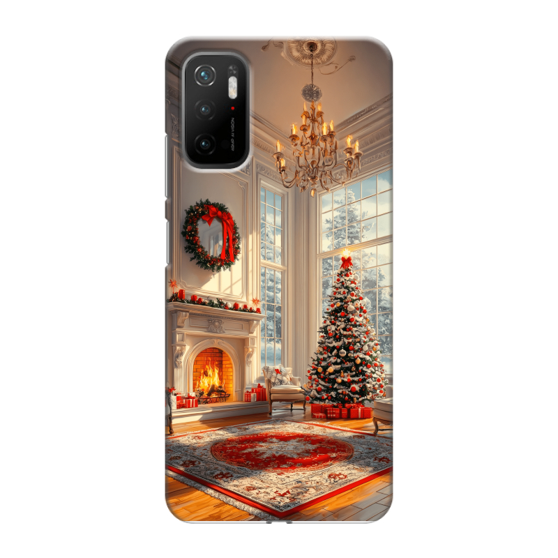 Силиконовый чехол на Xiaomi Poco M3 Pro с принтом Новый год Силиконовый чехол на Xiaomi Poco M3 Pro с принтом Новый год