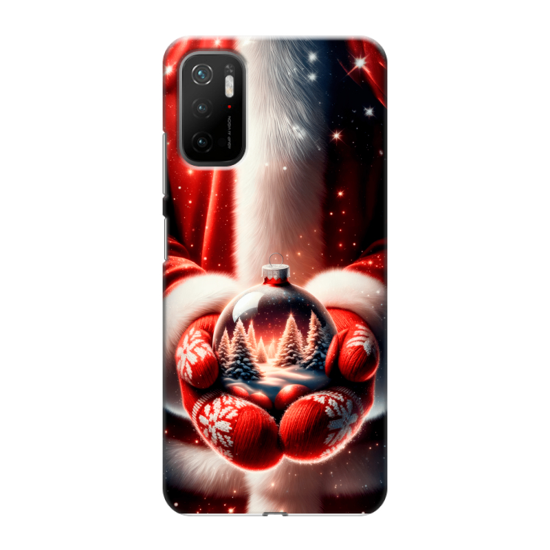 Силиконовый противоударный чехол на Xiaomi Poco M3 Pro с принтом Новый год Силиконовый противоударный чехол на Xiaomi Poco M3 Pro с принтом Новый год