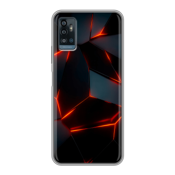 Силиконовый чехол на ZTE Blade A71 с принтом Яркие абстракции Силиконовый чехол на ZTE Blade A71 с принтом Яркие абстракции