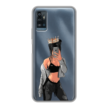 Силиконовый чехол на ZTE Blade A71 с принтом Женские принты Силиконовый чехол на ZTE Blade A71 с принтом Женские принты