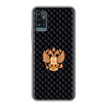 Силиконовый чехол на ZTE Blade A71 с принтом Герб России принт Силиконовый чехол на ZTE Blade A71 с принтом Герб России принт