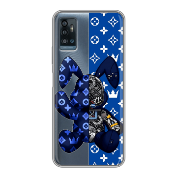 Силиконовый чехол на ZTE Blade A71 с принтом Луи робот