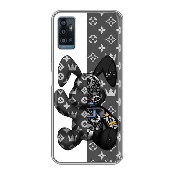 Силиконовый чехол на ZTE Blade A71 с принтом Луи робот Силиконовый чехол на ZTE Blade A71 с принтом Луи робот