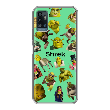 Силиконовый чехол на ZTE Blade A71 с принтом Шрек Shrek