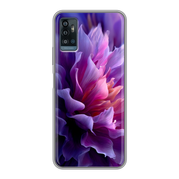 Силиконовый чехол на ZTE Blade A71 с принтом женский цветы Силиконовый чехол на ZTE Blade A71 с принтом женский цветы